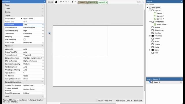 Курс по Construct 3 | Разработка игр | Урок №9 Панель свойств. Свойства проекта. смотреть онлайн
