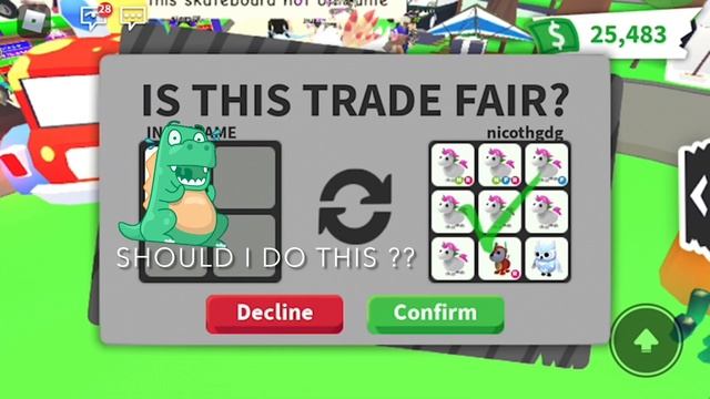 should i do this trade... WFL ??? adopt me roblox смотреть онлайн
