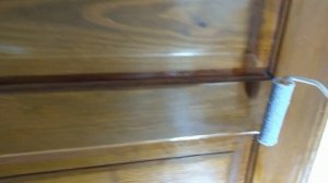 Покрытие лаком двери. Часть 1