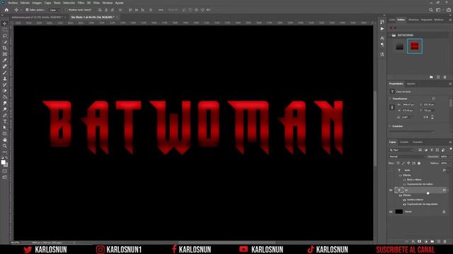 BATWOMAN DC Comics Estilo de texto con (PHOTOSHOP) смотреть онлайн