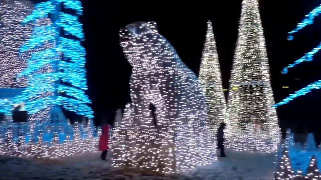 Зимняя красота в парке реки Яуза в Ростокино(Москва) смотреть онлайн