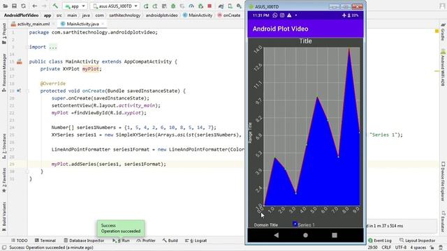 XYPlot android, How to create line graph in android studio, Androidplot Tutorial, смотреть онлайн