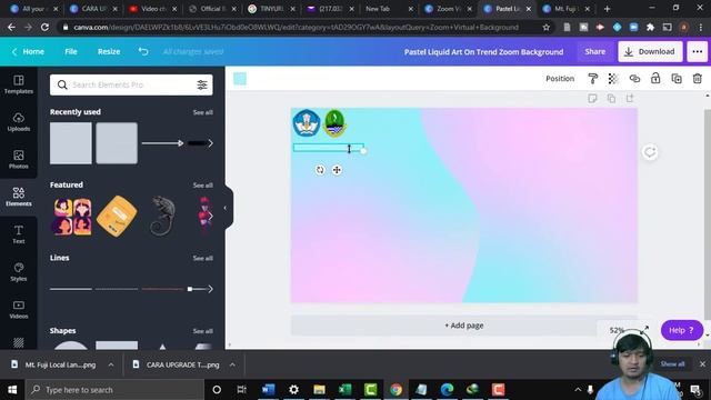 CARA MEMBUAT VIRTUAL BACKGROUND DI CANVA смотреть онлайн