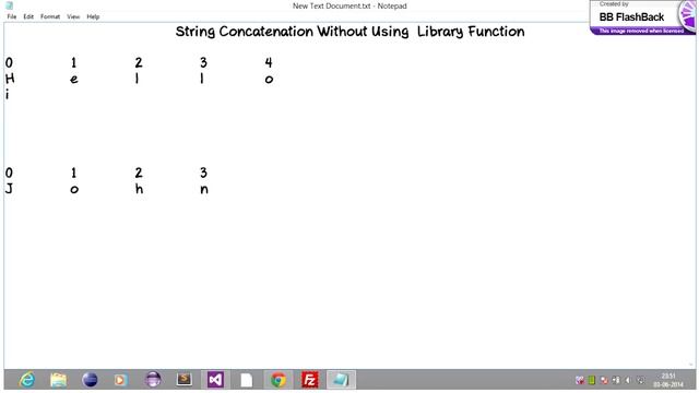 String Concatenate Without Using Library Function смотреть онлайн