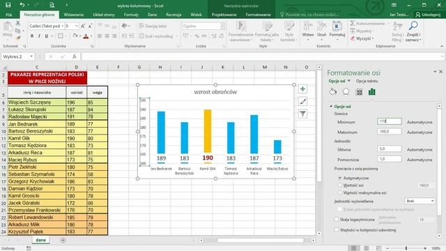 Office 2016 - Excel - podstawy pracy z wykresem kolumnowym смотреть онлайн