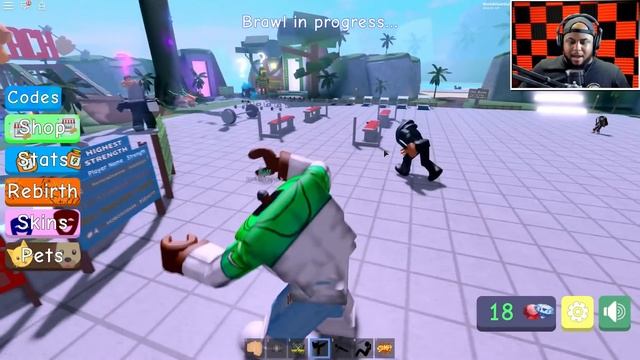 Becoming the STRONGEST PLAYER in Roblox Weight Lifting Simulator 4!! смотреть онлайн