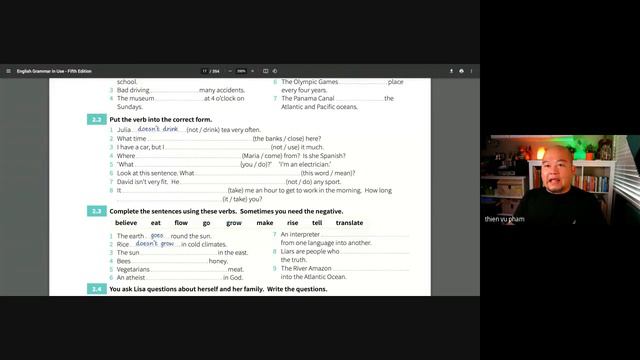 English Grammar in use - Unit 2 thì "Present Simple" (I do) | Học tiếng Anh không khó смотреть онлайн