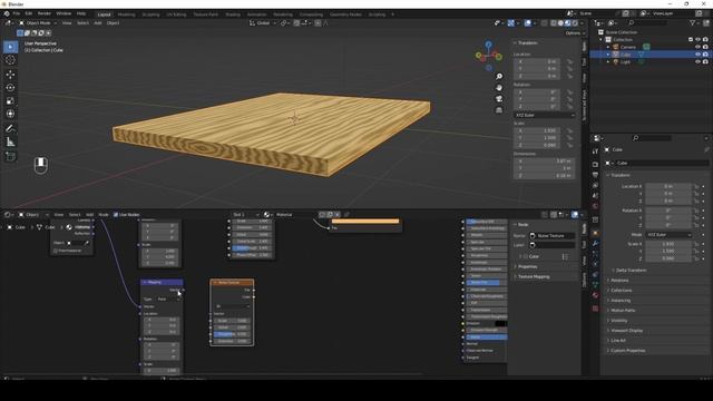 [Blender] Процедурный материал доски смотреть онлайн