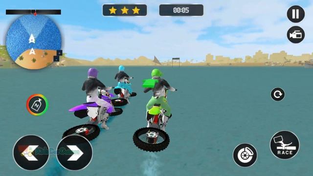Bike Racing Games - Beach Water Surfer Bike Rider - Gameplay Android & iOS free games смотреть онлайн