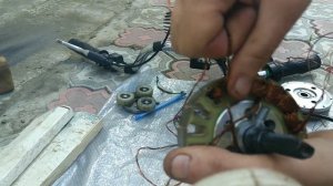 Разборка и перемотка мотор-колеса с 36v на 24v