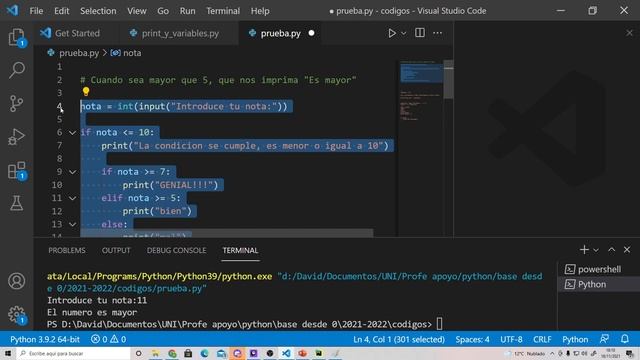 4. Clase de Python Base - Continuación de condicionales (if, elif, else) смотреть онлайн