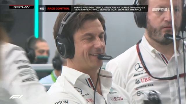 Totto Wolf react about Verstappen move Saudi Arabian GP 2021 смотреть онлайн