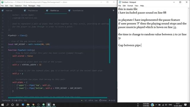 Assignment 1:Flappy Birds The Reward Update|CS50's Introduction to Game Development|Abhishek Kausha смотреть онлайн