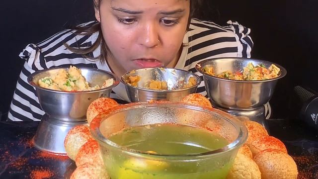 EATING 10X SPICIEST PANIPURI ASMR?ALOO CHAAT,CHATPATEY & MATRA CHAAT!!? смотреть онлайн