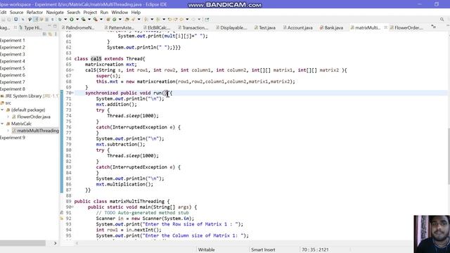 Multi-Threading | Void | Matrix Operations | Object Oriented Programming | Structure Language | JAV смотреть онлайн