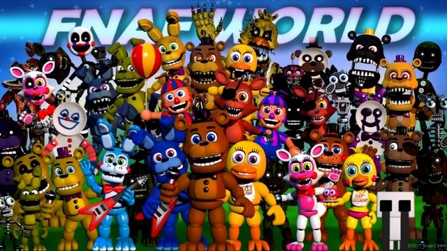 FNAF WORLD - Five Nights At Freddy's 4 - ПЕРВЫЙ ВРАГ смотреть онлайн