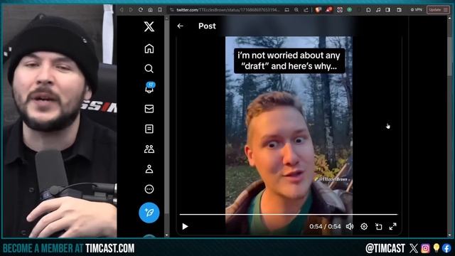 Gen Z Dude PANICS Over MILITARY DRAFT And WW3, Young Liberals VOTED FOR WAR Now Cower And BEG смотреть онлайн