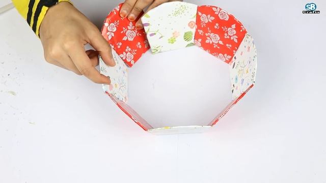 How to make a beautiful basket with cardboard | Best out of Waste | Gift Basket Ideas смотреть онлайн