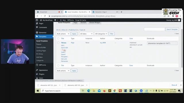 Export a WordPress Page To Another Site With Elementor #022 смотреть онлайн