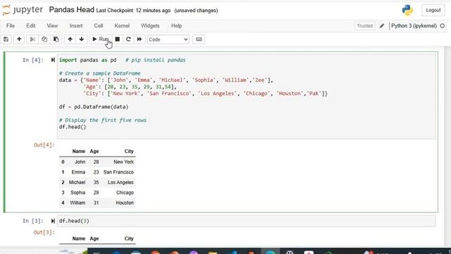 Python Pandas Dataframe Head Method | df.head() | Pandas Dataframe Tutorial смотреть онлайн