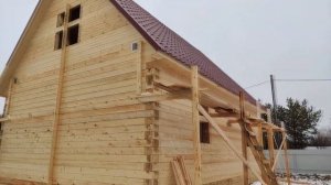 Планировка дома из бруса | Обзор жилого дома из бруса 6х8 метров