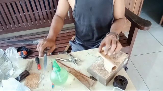 begini ternyata cara buat gagang piso dan sarung piso cap garpu. смотреть онлайн