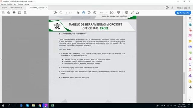 Manejo de Herramientas de Microsoft Office 2016: Excel / SEMANA 1 смотреть онлайн