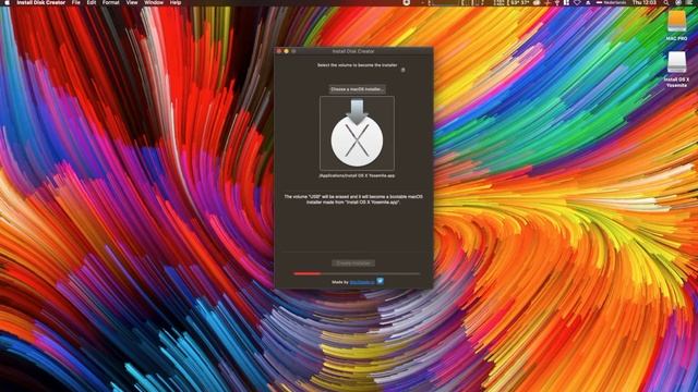 Create a Bootable Install usb Mac OS X Yosemite 10.10 (Disk Creator) смотреть онлайн