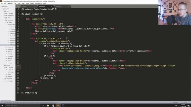 Dynamic sidebar - Django Web Development with Python p.11 смотреть онлайн