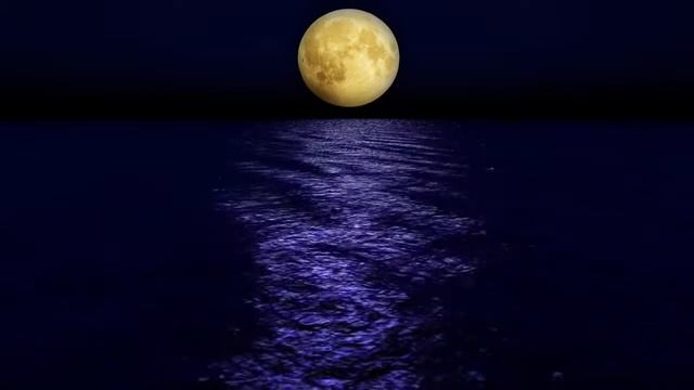 Усыпляющая музыка для сна, видео картина - лунный пейзаж смотреть онлайн