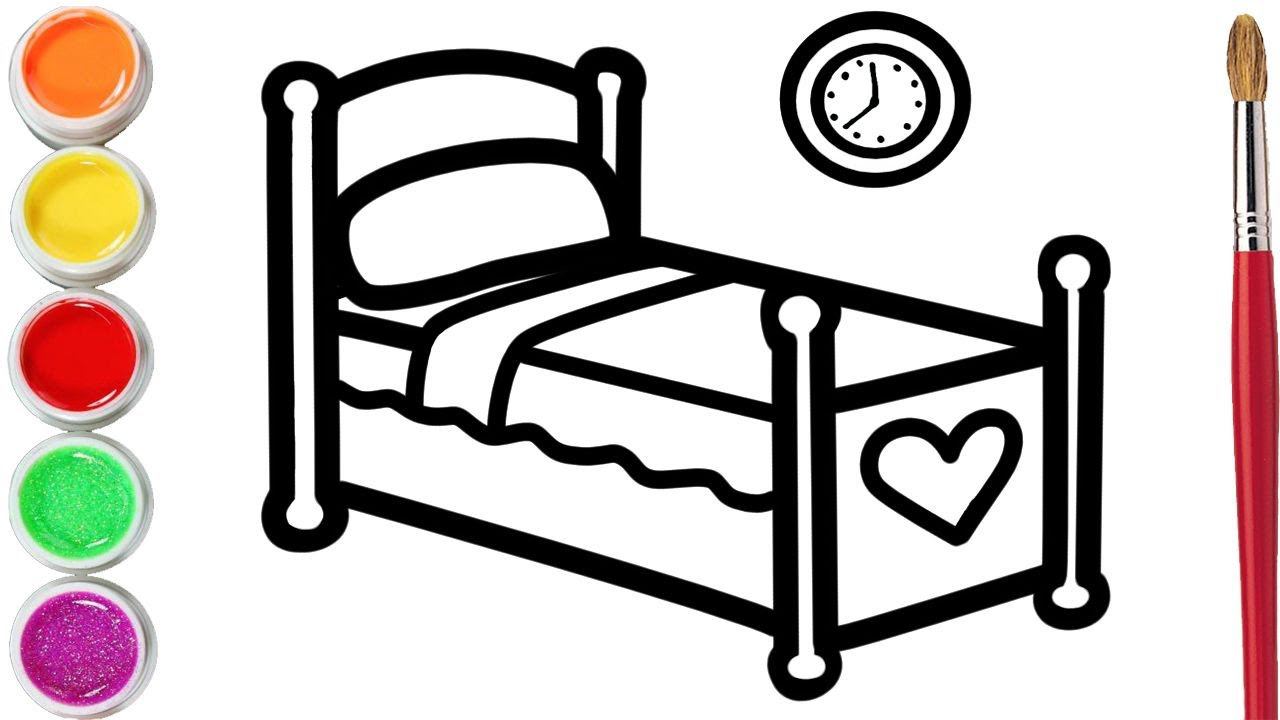 Bolalar Uchun To'shakni Qanday Chizish Kerak/How To Draw A Bed For Children
