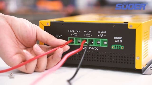 Suoer 12V/24V/48V 60A MPPT Solar Charge Controller Installation