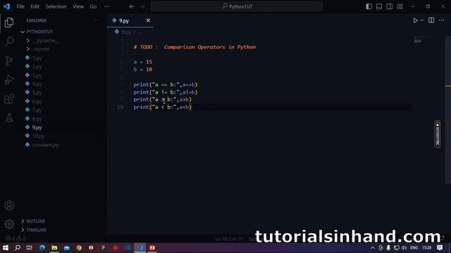 Comparison Operator in Python | Explained with examples #viral #pythontutorial #pythonforbeginners смотреть онлайн