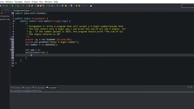 Java program that will accept a 4 digit number and print the sum of all the 4 digits смотреть онлайн