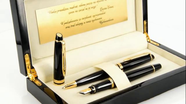 Zestaw Pióro Długopis Waterman Expert Czarny GT GRAWER Pudełko drewniane смотреть онлайн