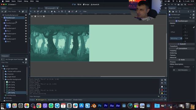 Курс Godot Engine урок номер 2 Parallax как сделать 2 D игру игра с нуля #godot смотреть онлайн