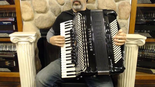 SCANSUPEX - Scandalli Super VI Extreme Piano Accordion LMMH 41 120 $10995 смотреть онлайн