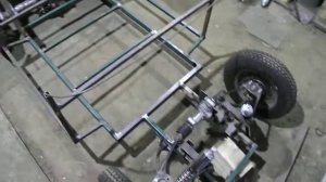 Самодельный детский автомобиль с бензиновым двигателем, 3-я серия