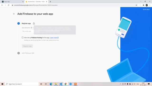 Learn React Hooks and Firebase with Hands On Projects (2 FireBase Connection with React) смотреть онлайн