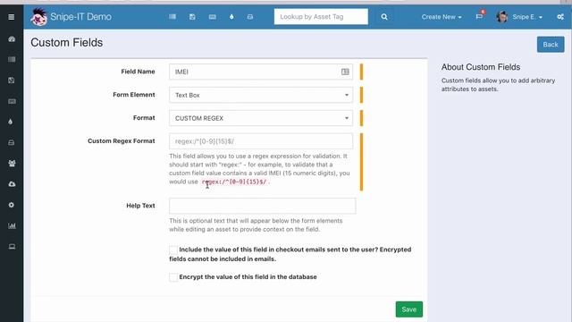 Snipe-IT Turbo Tutorial: Custom Fields смотреть онлайн