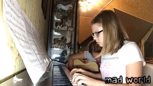 Mad World-guitar and piano cover смотреть онлайн