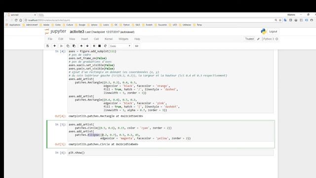 Python - Correction IFU3b - Dessiner cercles, ellipses et arcs смотреть онлайн