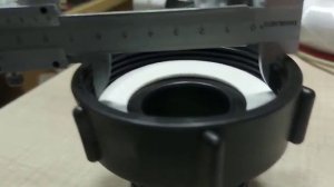 Переходник для еврокуба. резьба 80мм внутр. мелкая х 60мм (2") нар. крупная.