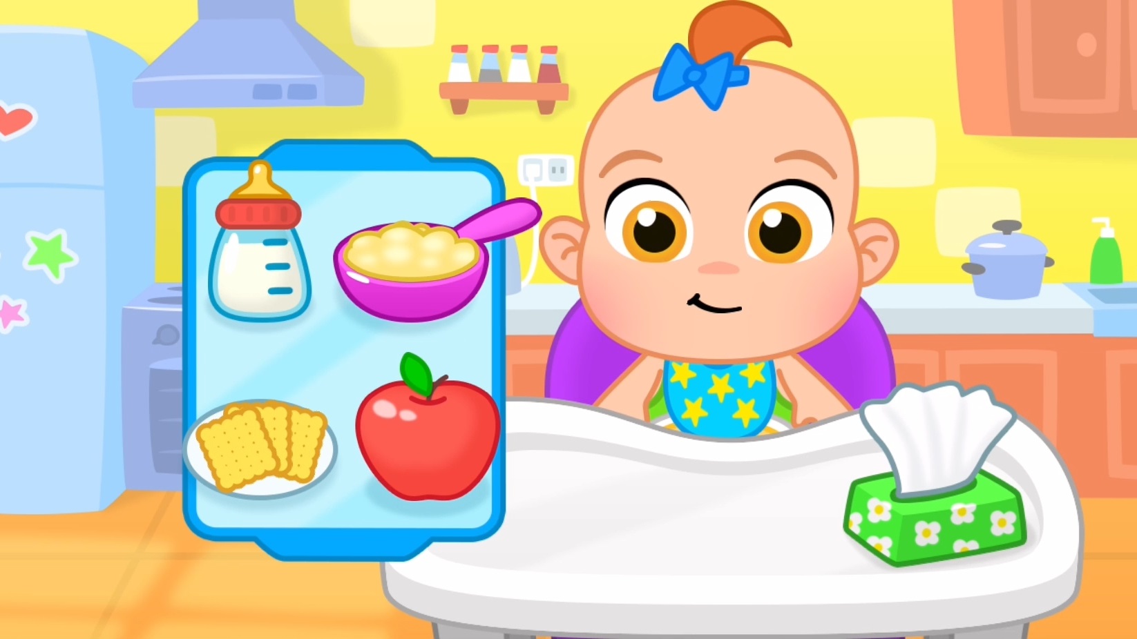 Уход за малышом - развивающая игра | Мультик для детей смотреть онлайн