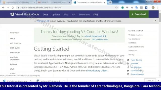 Lara Technologies || Angular Setup || Mr. Ramesh Reddy II Learn Angular Online смотреть онлайн
