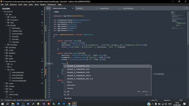 Создание блога на Laravel #10 Вывод просмотров для поста смотреть онлайн