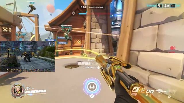 [Overwatch] Battle Mercy BlizzardWorld POTG смотреть онлайн