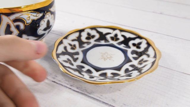 "Чайная пара (чашка + тарелка), Узбекская Пахта" смотреть онлайн