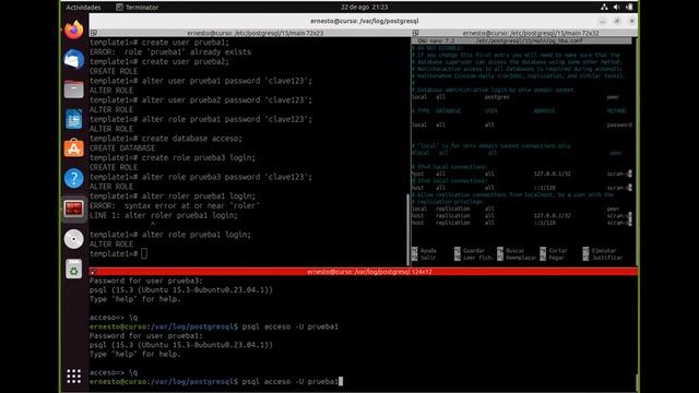 Curso Postgresql 15 - Básico 1 - Sesión 6 смотреть онлайн