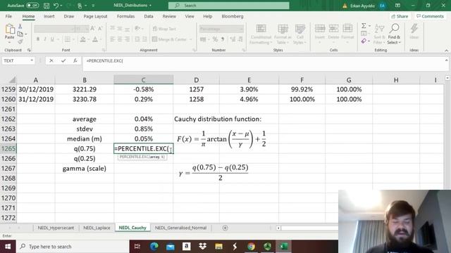 Modelling stock returns - the Cauchy distribution (Excel) смотреть онлайн